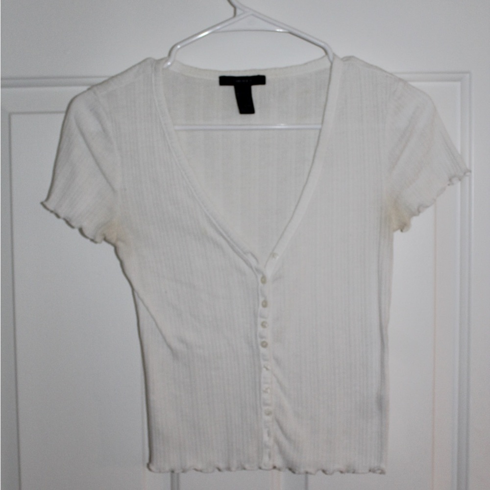 White crop top